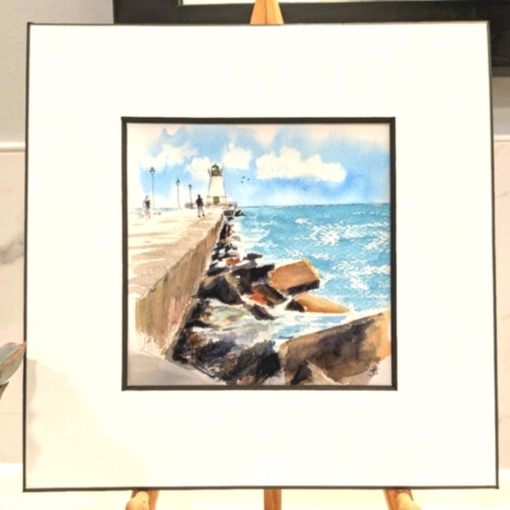 ⭐Host Pick⭐🎨 Premium Matted Art Print of Original Watercolour Painting